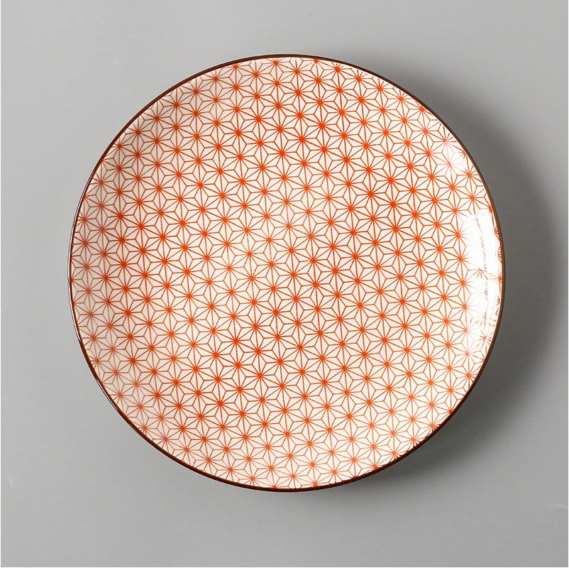 Creative Japanese  Ceramic Dishes Dishes Dishes Large Flat Rice Dishes