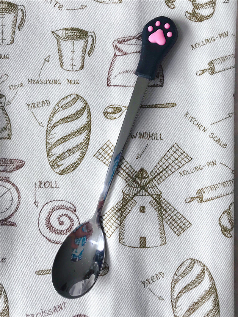 Stainless Steel Cute Cat Paw Spoons